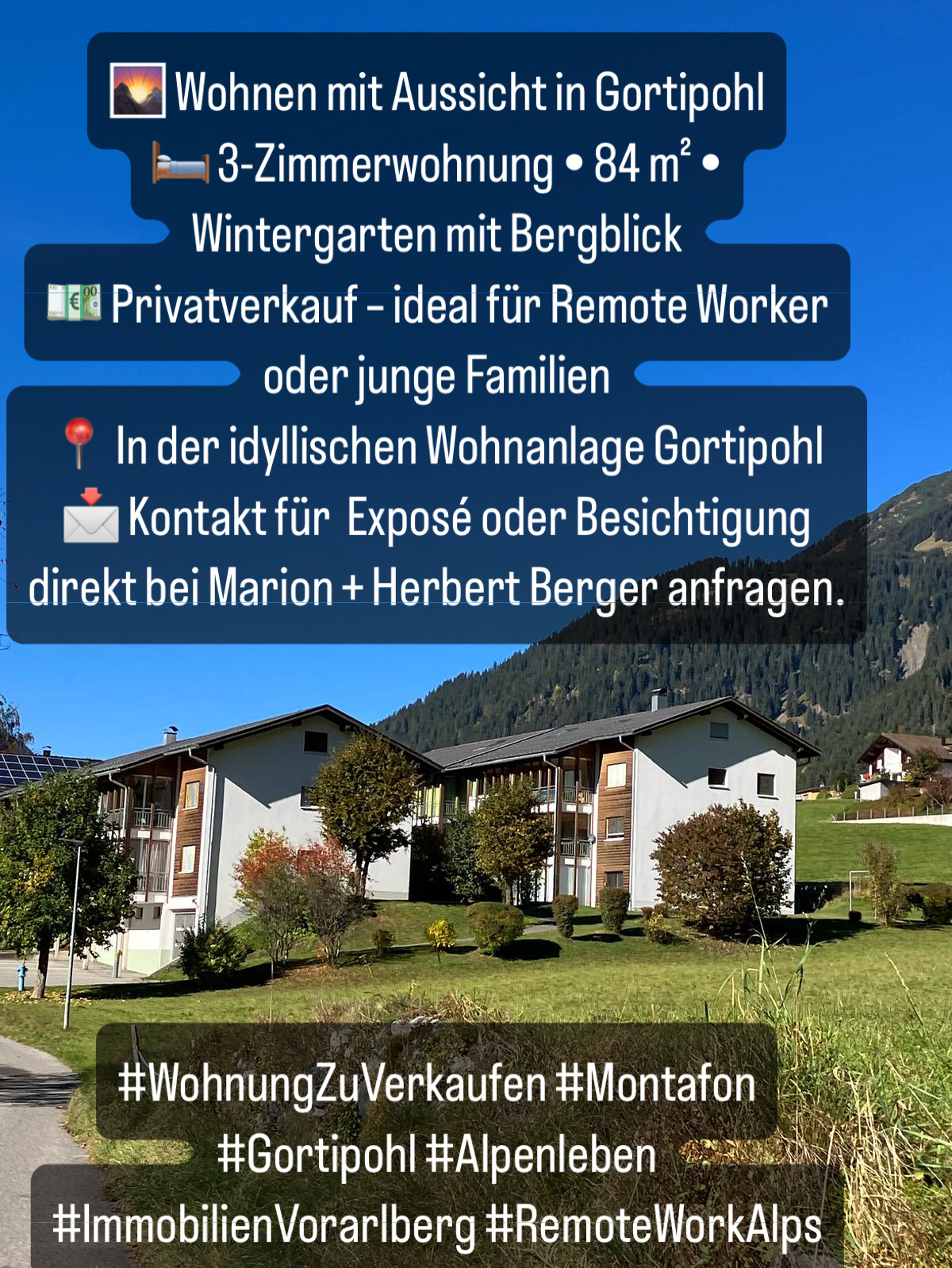 Verkauf: Wohnung 3 Zimmer 84 m2 im&nbsp;Montafon